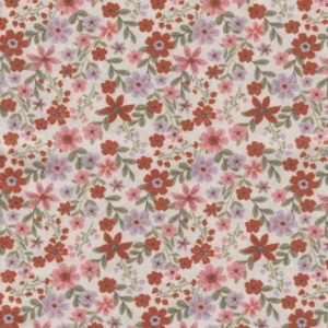 100% katoen levendige ditsy bloemenprint